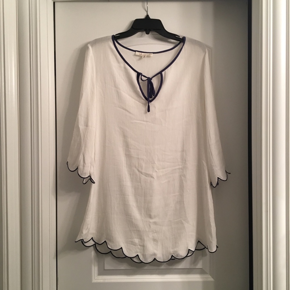 Francesca’s white swim cover-up